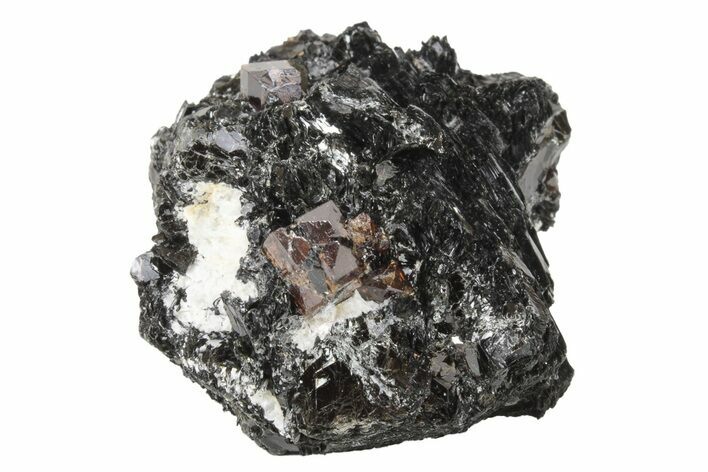 Fluorescent Zircon Crystals in Biotite Schist - Norway #228202